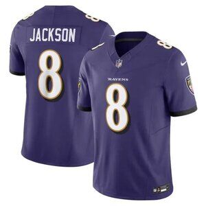 Mens Youths Kids Womens 8 Lamar Jackson Purple Vapor Limited Jersey